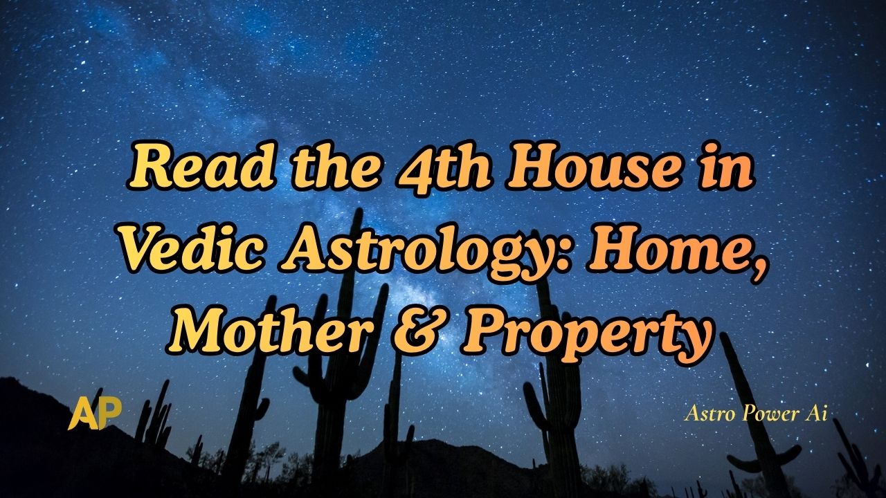Read the 4th House in Vedic Astrology: Home, Mother & Property