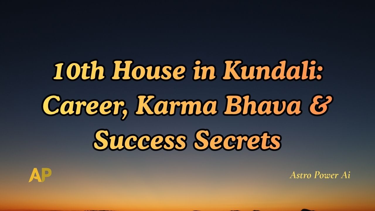 10th House in Kundali: Career, Karma Bhava & Success Secrets