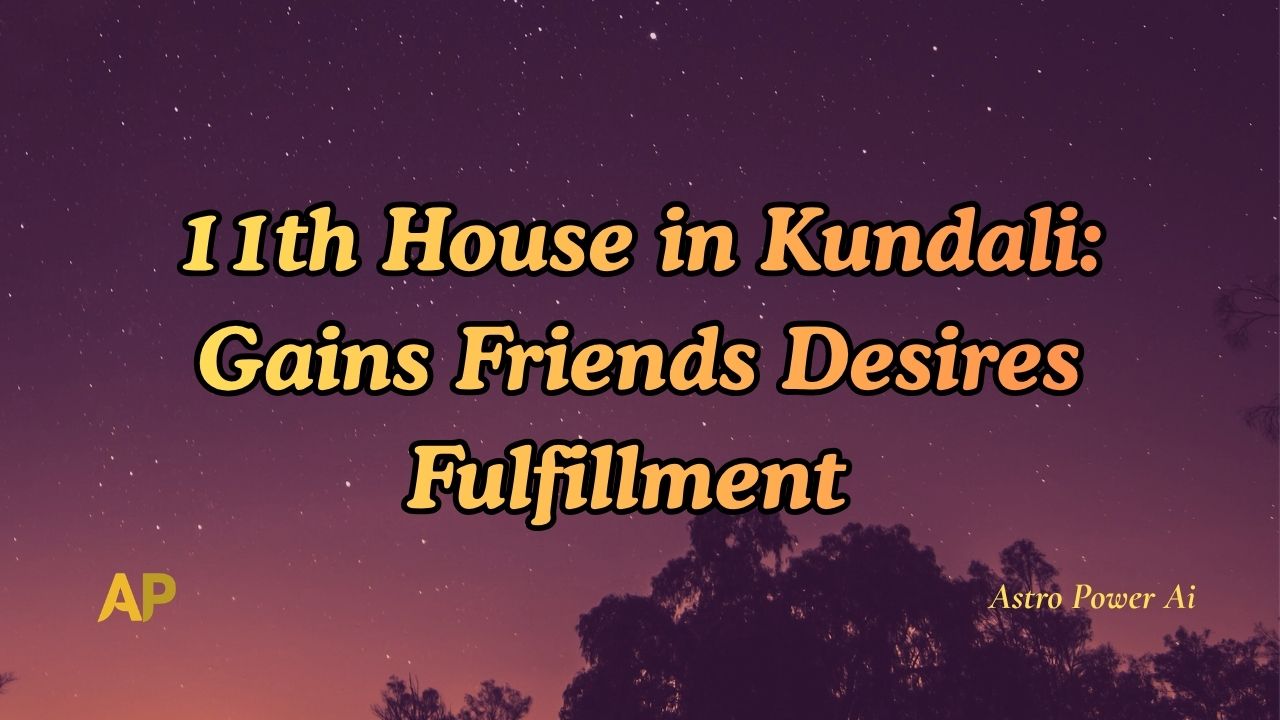 11th House in Kundali: Gains Friends Desires Fulfillment 
