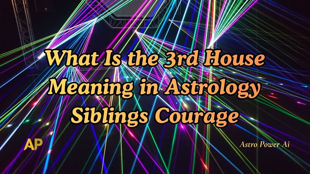 What Is the 3rd House Meaning in Astrology Siblings Courage