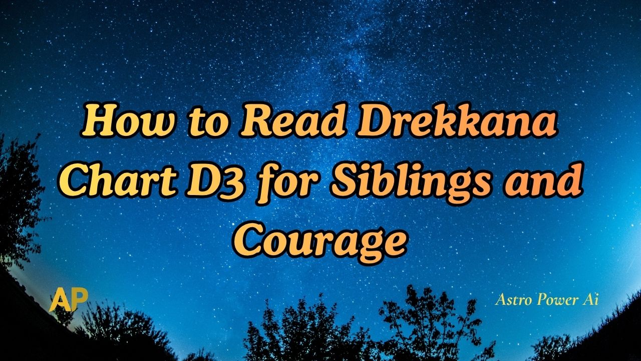 How to Read Drekkana Chart D3 for Siblings and Courage
