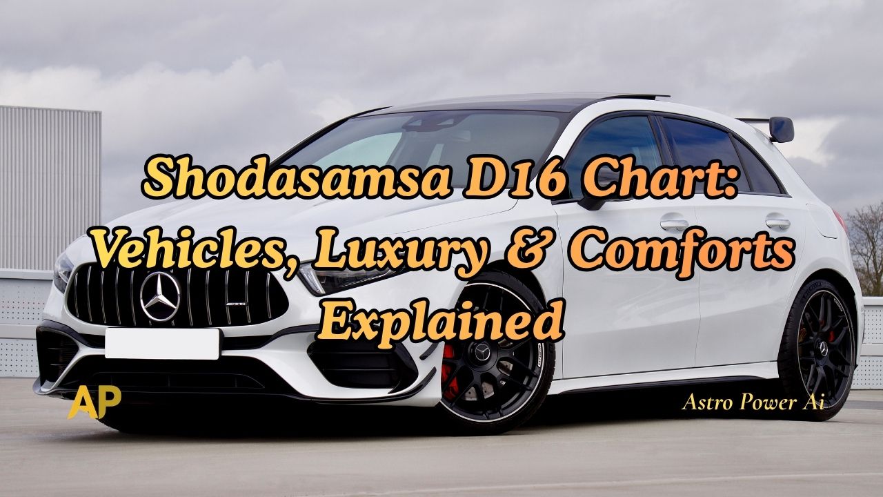 Shodasamsa D16 Chart: Vehicles, Luxury & Comforts Explained