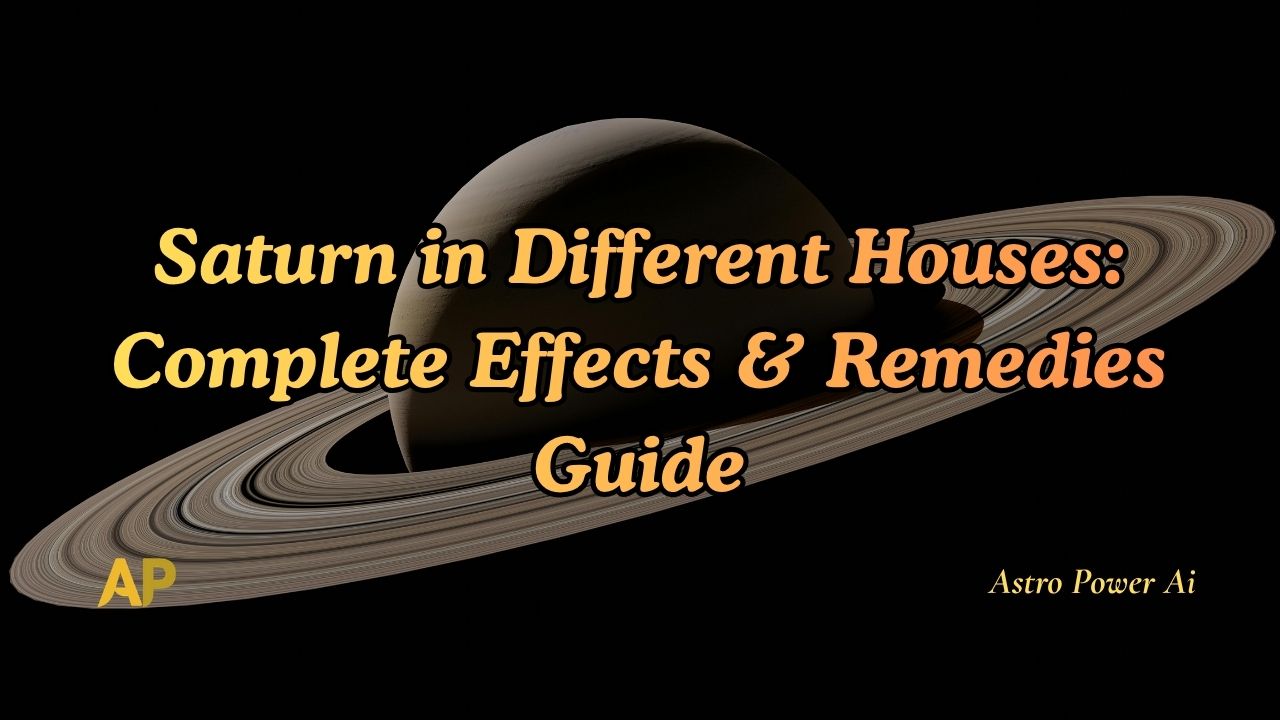 Saturn in Different Houses: Complete Effects & Remedies Guide