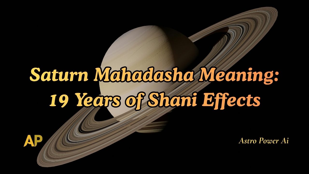 Saturn Mahadasha Meaning: 19 Years of Shani Effects