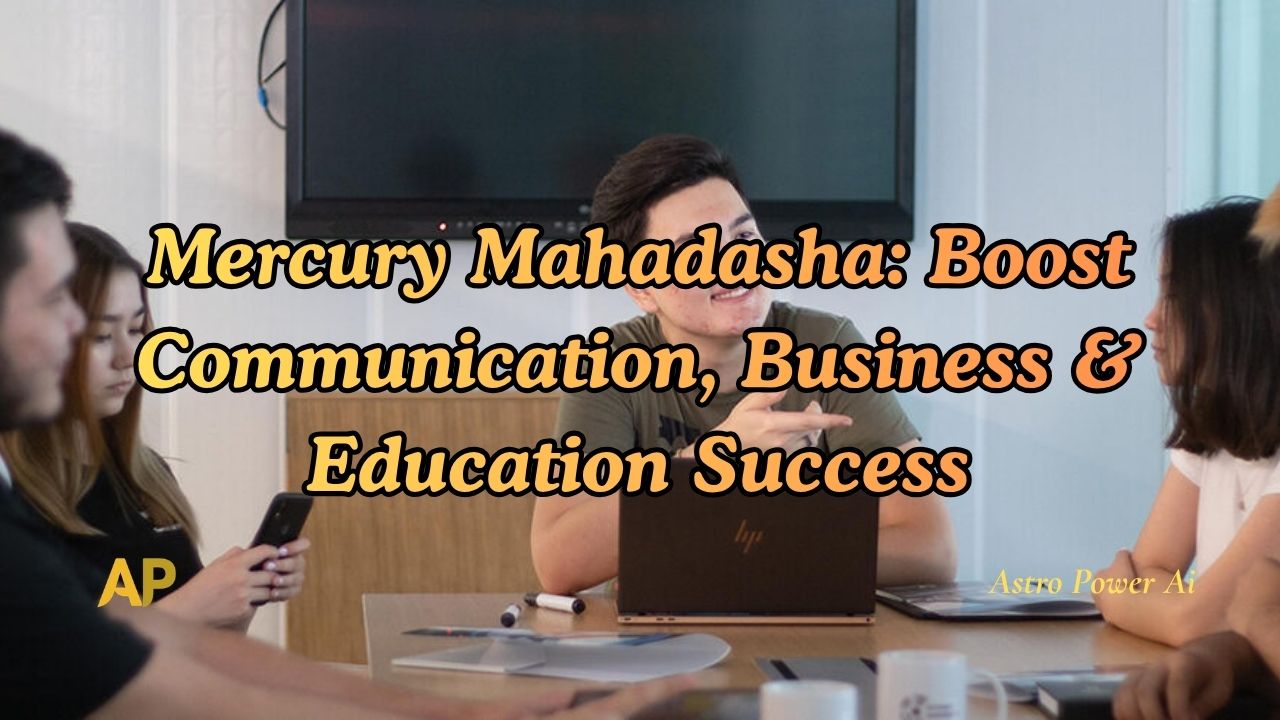 Mercury Mahadasha: Boost Communication, Business & Education Success