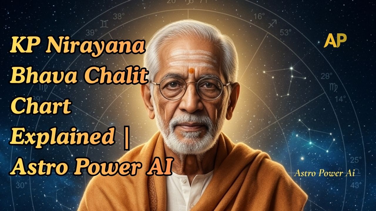 KP Nirayana Bhava Chalit Chart Explained | Astro Power AI