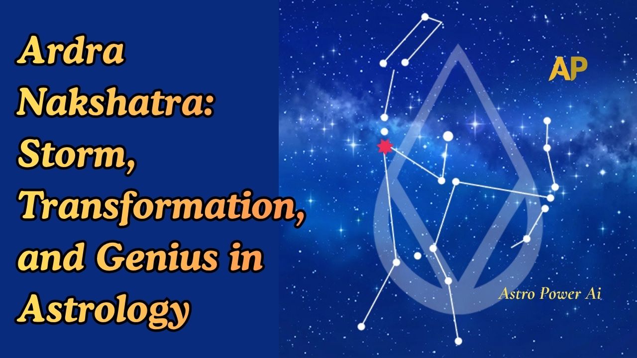 Ardra Nakshatra: Storm, Transformation, and Genius in Astrology