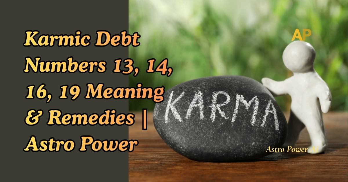 कर्मिक डेबिट नंबर 13, 14, 16 और 19: अर्थ और उपाय | Astro Power